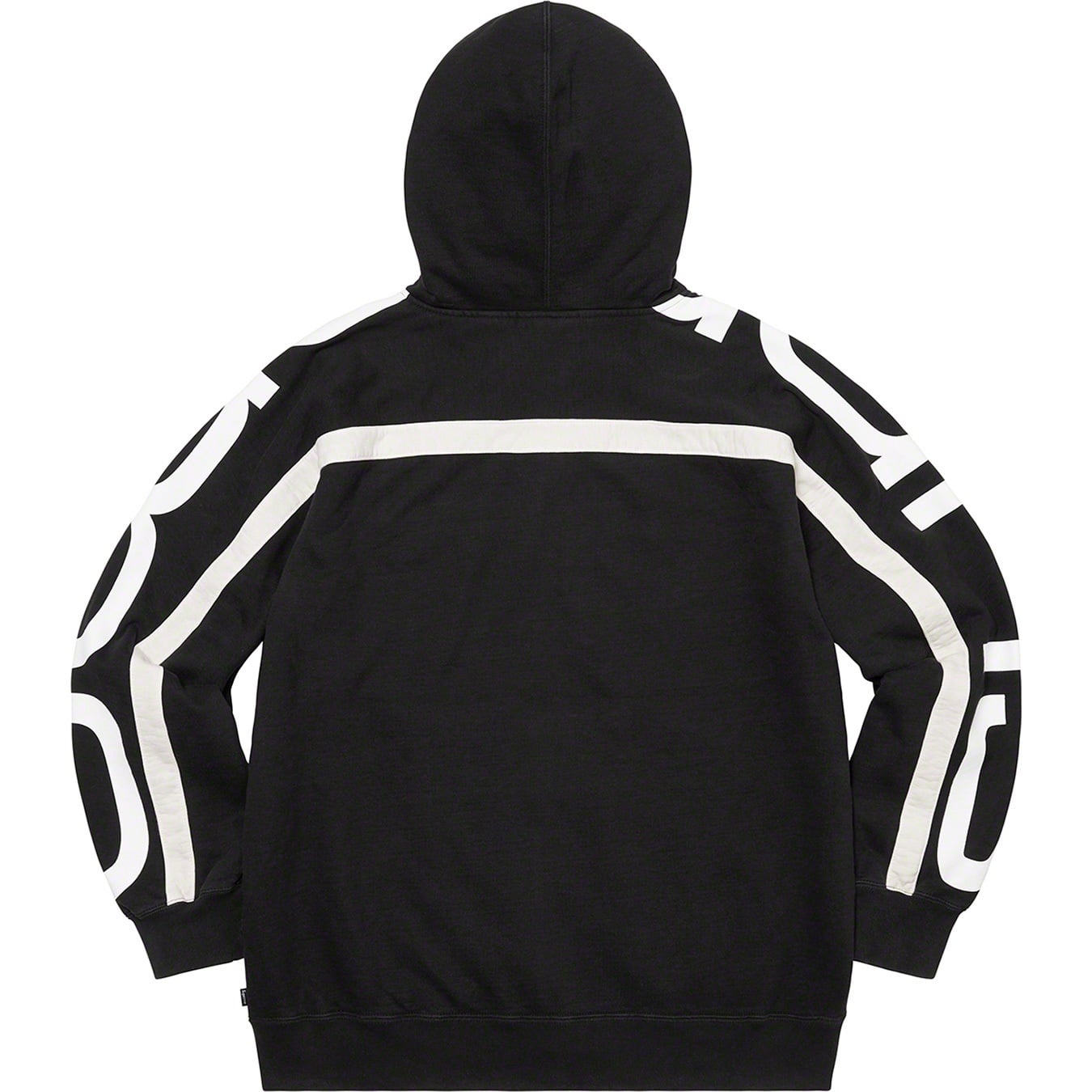 Big Logo Paneled Zip Up Hooded Sweatshirt view 8